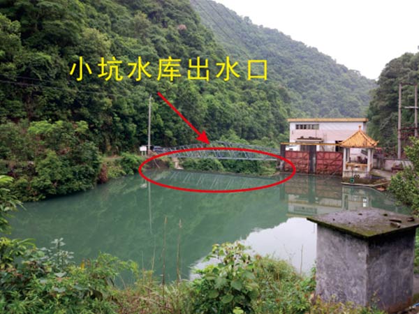 FITF农田灌溉超声波多普勒流量计-小坑水库出水口安装点
